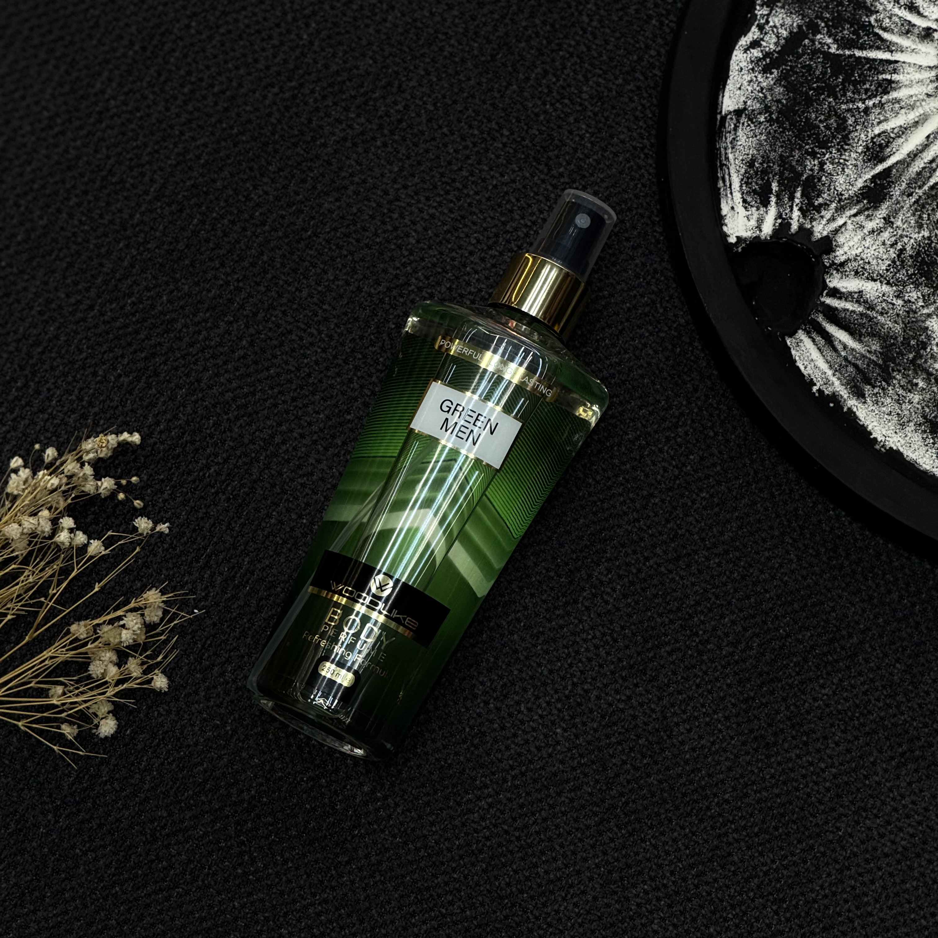 بادی اسپلش گرین من GREEN MEN وودلایکWOODLIKEحجم ۲۵۰ میلی لیتر